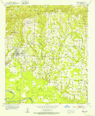 Horatio Arkansas Historical topographic map, 1:24000 scale, 7.5 X 7.5 Minute, Year 1951