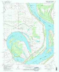 Horseshoe Lake Arkansas Historical topographic map, 1:24000 scale, 7.5 X 7.5 Minute, Year 1981
