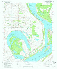Horseshoe Lake Arkansas Historical topographic map, 1:24000 scale, 7.5 X 7.5 Minute, Year 1981