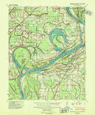 Horseshoe Lake Arkansas Historical topographic map, 1:62500 scale, 15 X 15 Minute, Year 1939