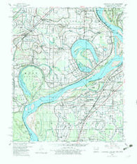 Horseshoe Lake Arkansas Historical topographic map, 1:62500 scale, 15 X 15 Minute, Year 1960