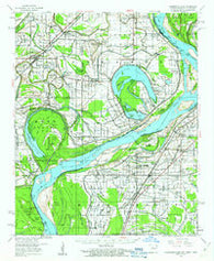 Horseshoe Lake Arkansas Historical topographic map, 1:62500 scale, 15 X 15 Minute, Year 1960