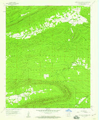 Horseshoe Mountain Arkansas Historical topographic map, 1:24000 scale, 7.5 X 7.5 Minute, Year 1958