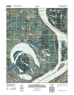 Horseshoe Lake Arkansas Historical topographic map, 1:24000 scale, 7.5 X 7.5 Minute, Year 2011