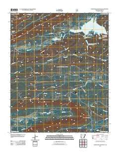Horseshoe Mountain Arkansas Historical topographic map, 1:24000 scale, 7.5 X 7.5 Minute, Year 2011