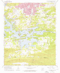 Hot Springs South Arkansas Historical topographic map, 1:24000 scale, 7.5 X 7.5 Minute, Year 1966