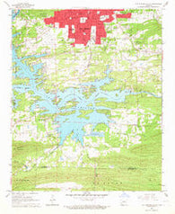 Hot Springs South Arkansas Historical topographic map, 1:24000 scale, 7.5 X 7.5 Minute, Year 1966
