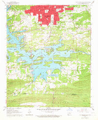 Hot Springs South Arkansas Historical topographic map, 1:24000 scale, 7.5 X 7.5 Minute, Year 1966