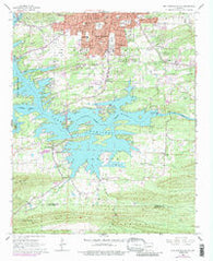 Hot Springs South Arkansas Historical topographic map, 1:24000 scale, 7.5 X 7.5 Minute, Year 1966