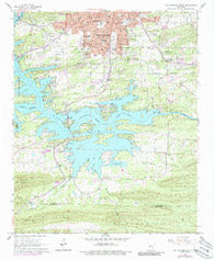 Hot Springs South Arkansas Historical topographic map, 1:24000 scale, 7.5 X 7.5 Minute, Year 1966