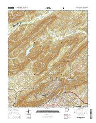 Hot Springs North Arkansas Current topographic map, 1:24000 scale, 7.5 X 7.5 Minute, Year 2014