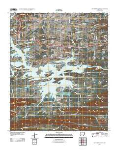 Hot Springs South Arkansas Historical topographic map, 1:24000 scale, 7.5 X 7.5 Minute, Year 2011