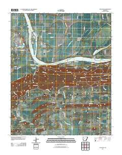 Houston Arkansas Historical topographic map, 1:24000 scale, 7.5 X 7.5 Minute, Year 2011