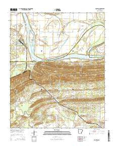 Houston Arkansas Current topographic map, 1:24000 scale, 7.5 X 7.5 Minute, Year 2014