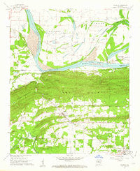 Houston Arkansas Historical topographic map, 1:24000 scale, 7.5 X 7.5 Minute, Year 1961