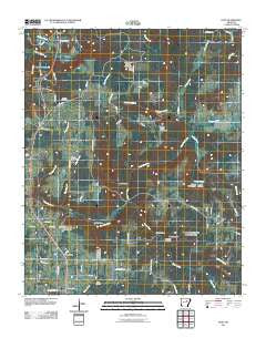 Huff Arkansas Historical topographic map, 1:24000 scale, 7.5 X 7.5 Minute, Year 2011