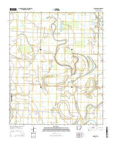 Humnoke Arkansas Current topographic map, 1:24000 scale, 7.5 X 7.5 Minute, Year 2014