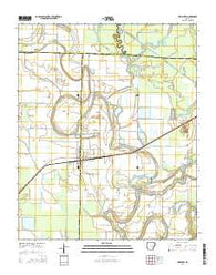 Humphrey Arkansas Current topographic map, 1:24000 scale, 7.5 X 7.5 Minute, Year 2014