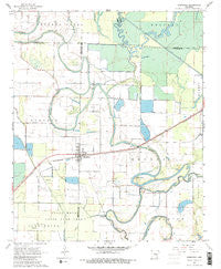 Humphrey Arkansas Historical topographic map, 1:24000 scale, 7.5 X 7.5 Minute, Year 1967