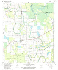 Humphrey Arkansas Historical topographic map, 1:24000 scale, 7.5 X 7.5 Minute, Year 1967