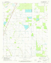Hunter East Arkansas Historical topographic map, 1:24000 scale, 7.5 X 7.5 Minute, Year 1971
