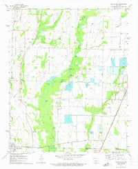 Hunter West Arkansas Historical topographic map, 1:24000 scale, 7.5 X 7.5 Minute, Year 1971