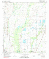 Hunter West Arkansas Historical topographic map, 1:24000 scale, 7.5 X 7.5 Minute, Year 1971