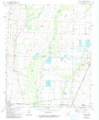 Hunter West Arkansas Historical topographic map, 1:24000 scale, 7.5 X 7.5 Minute, Year 1971