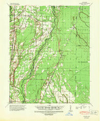 Hunter Arkansas Historical topographic map, 1:62500 scale, 15 X 15 Minute, Year 1939
