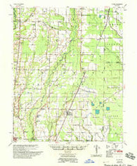 Hunter Arkansas Historical topographic map, 1:62500 scale, 15 X 15 Minute, Year 1958