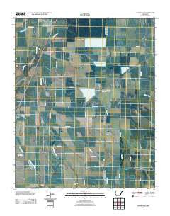 Hunter East Arkansas Historical topographic map, 1:24000 scale, 7.5 X 7.5 Minute, Year 2011