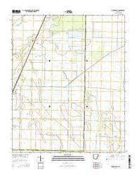 Hunter East Arkansas Current topographic map, 1:24000 scale, 7.5 X 7.5 Minute, Year 2014