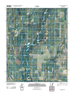Hunter West Arkansas Historical topographic map, 1:24000 scale, 7.5 X 7.5 Minute, Year 2011