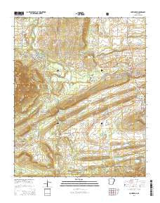 Huntington Arkansas Current topographic map, 1:24000 scale, 7.5 X 7.5 Minute, Year 2014
