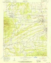 Huntington Arkansas Historical topographic map, 1:24000 scale, 7.5 X 7.5 Minute, Year 1951