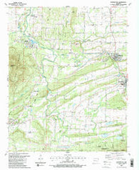 Huntington Arkansas Historical topographic map, 1:24000 scale, 7.5 X 7.5 Minute, Year 1987