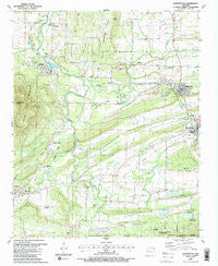 Huntington Arkansas Historical topographic map, 1:24000 scale, 7.5 X 7.5 Minute, Year 1987