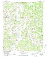 Huntsville Arkansas Historical topographic map, 1:24000 scale, 7.5 X 7.5 Minute, Year 1973