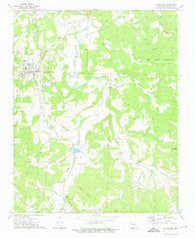 Huntsville Arkansas Historical topographic map, 1:24000 scale, 7.5 X 7.5 Minute, Year 1973