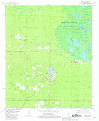 Huttig Arkansas Historical topographic map, 1:24000 scale, 7.5 X 7.5 Minute, Year 1981