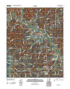 Imboden Arkansas Historical topographic map, 1:24000 scale, 7.5 X 7.5 Minute, Year 2011