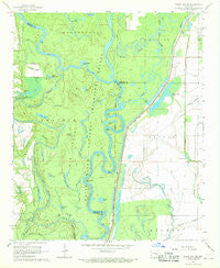 Indian Bay SE Arkansas Historical topographic map, 1:24000 scale, 7.5 X 7.5 Minute, Year 1967