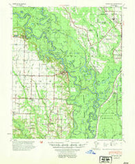 Indian Bay Arkansas Historical topographic map, 1:62500 scale, 15 X 15 Minute, Year 1954
