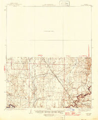 Ingalls Arkansas Historical topographic map, 1:62500 scale, 15 X 15 Minute, Year 1937