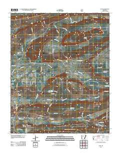 Ione Arkansas Historical topographic map, 1:24000 scale, 7.5 X 7.5 Minute, Year 2011