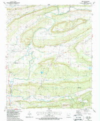 Ione Arkansas Historical topographic map, 1:24000 scale, 7.5 X 7.5 Minute, Year 1987