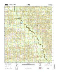 Ivan Arkansas Current topographic map, 1:24000 scale, 7.5 X 7.5 Minute, Year 2014