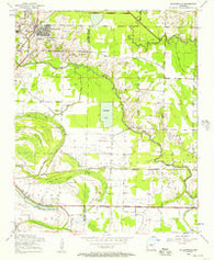 Jacksonville Arkansas Historical topographic map, 1:24000 scale, 7.5 X 7.5 Minute, Year 1954