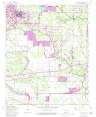 Jacksonville Arkansas Historical topographic map, 1:24000 scale, 7.5 X 7.5 Minute, Year 1954
