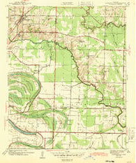 Jacksonville Arkansas Historical topographic map, 1:31680 scale, 7.5 X 7.5 Minute, Year 1943